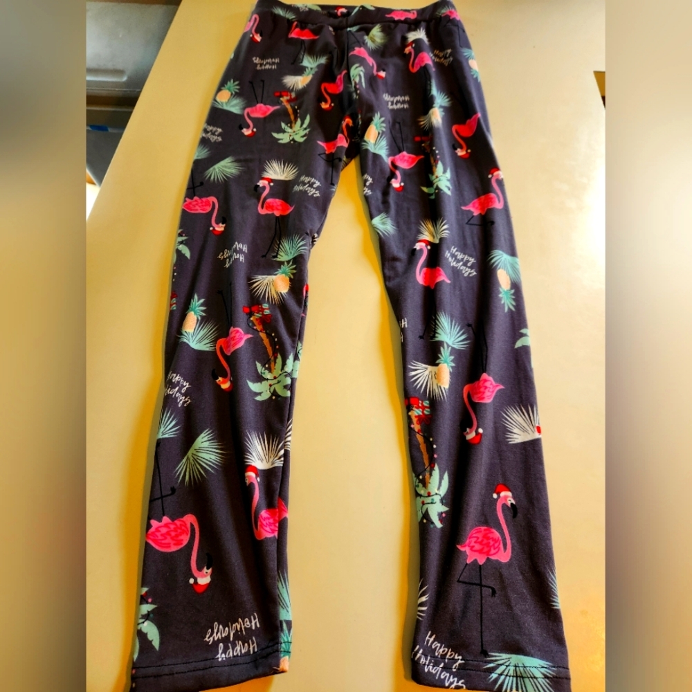 Girl's Yado Flamingo Holiday Leggings